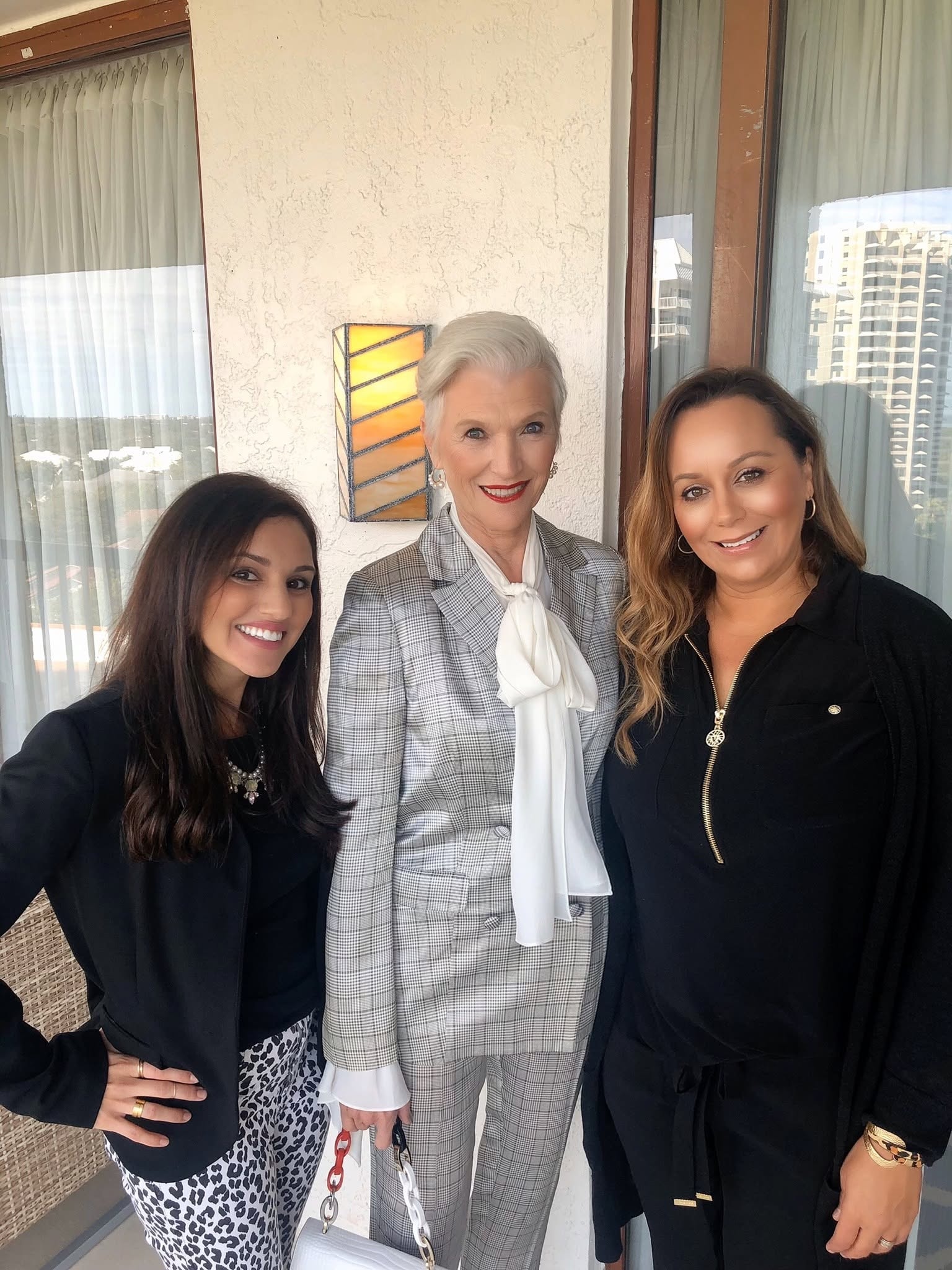 Brandi Perkins with supermodel Maye Musk